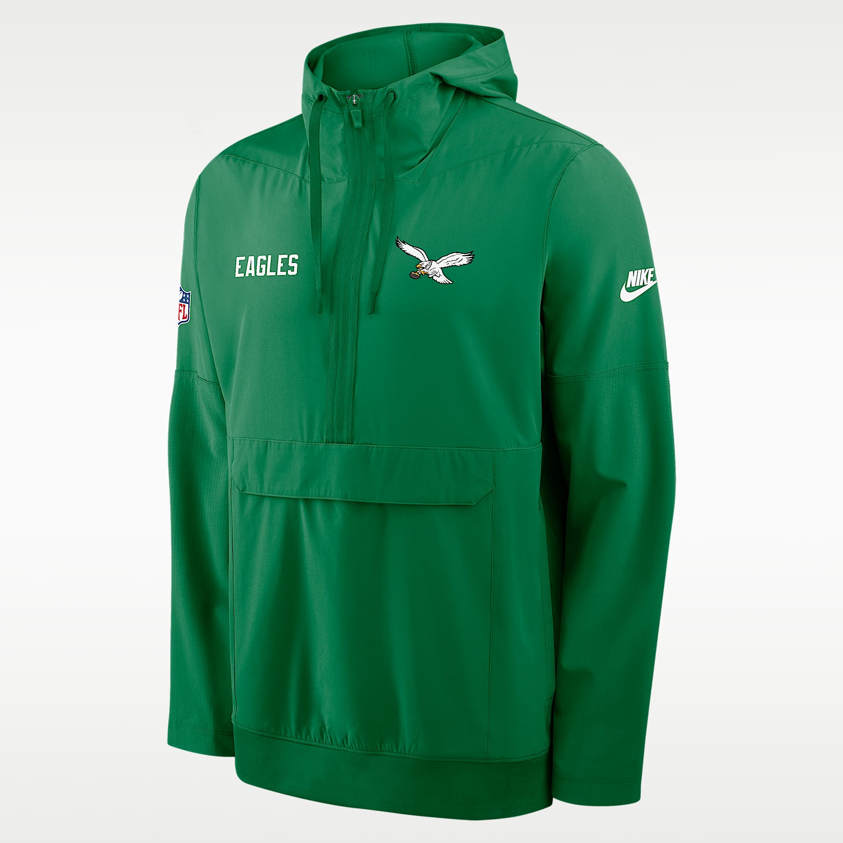 Philadelphia Eagles Alt Option Route Anorak Men's Nike NFL 1/2-Zip